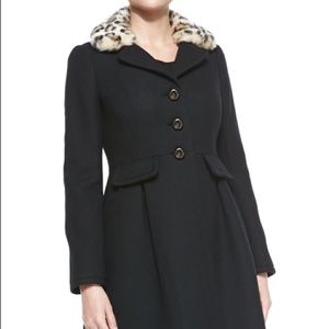Kate Spade leopard/black coat.